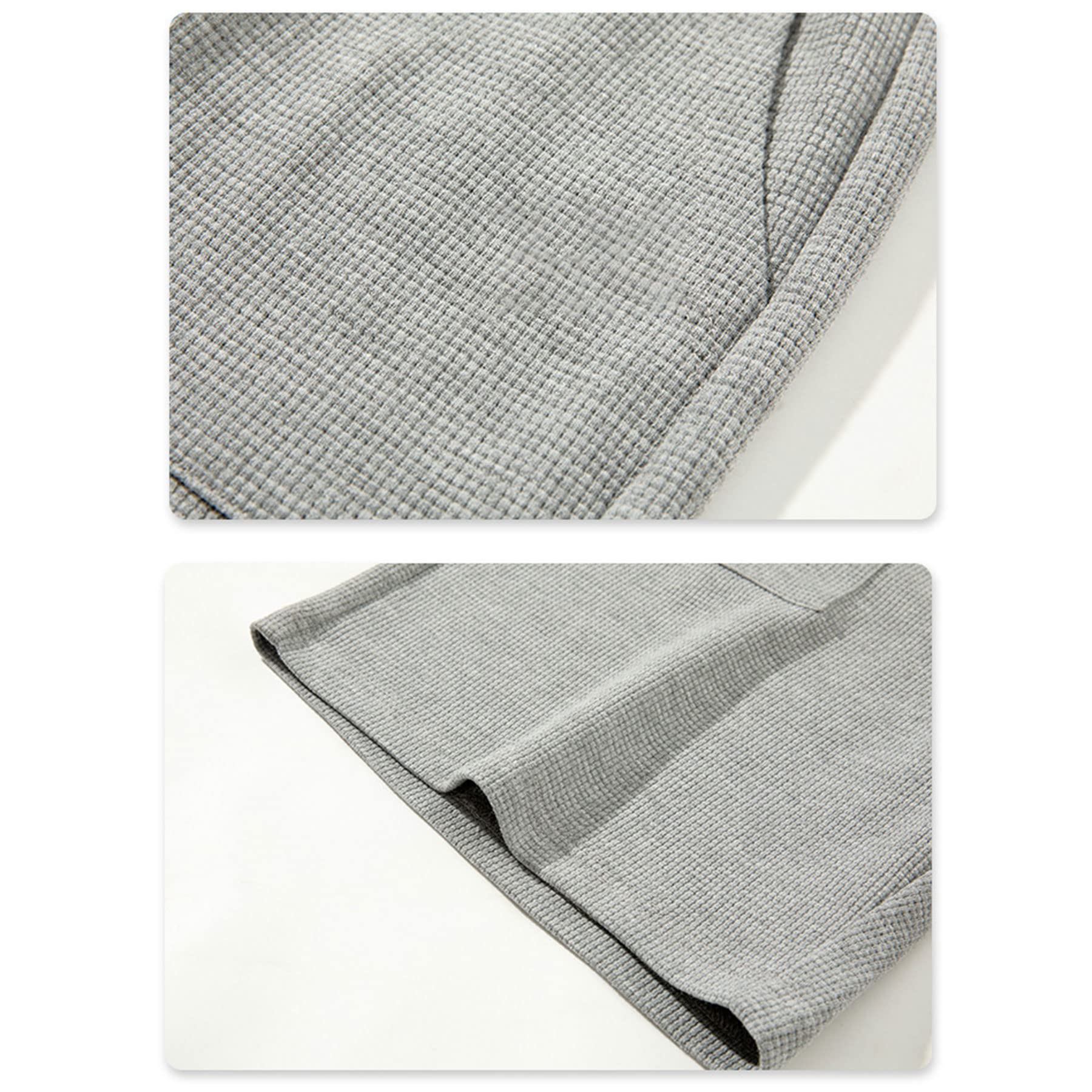 Men's Summer Waffle Shorts - Lightweight Casual Athletic Shorts with Drawstring Elastic Waistband & Pockets - Perfect for Gym, Running, Beach & Outdoor Activities