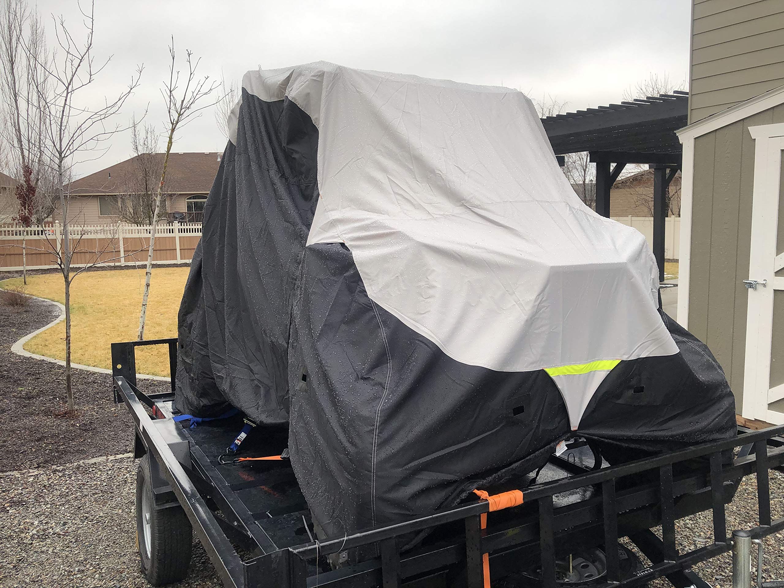 2024 Heavy Duty Weatherproof UTV Cover for Polaris Ranger Crew 570-4 (2019 Model) - Waterproof, UV Resistant, Snow Protection with Built-in Straps & Storage Bag - Perfect for Outdoor Parking, Winter Storage & Off-Road Vehicle Protection