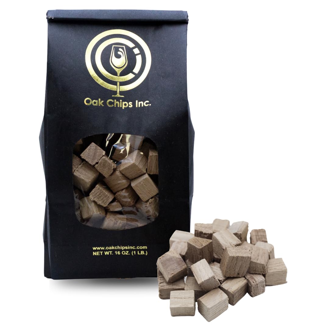 Premium American Oak Cubes for Brewing & Aging - Light Toast 1 lb - Enhance Wine, Whiskey, Beer & Spirits Flavor - Perfect for Home Brewing, Barrel Aging & Craft Cocktails