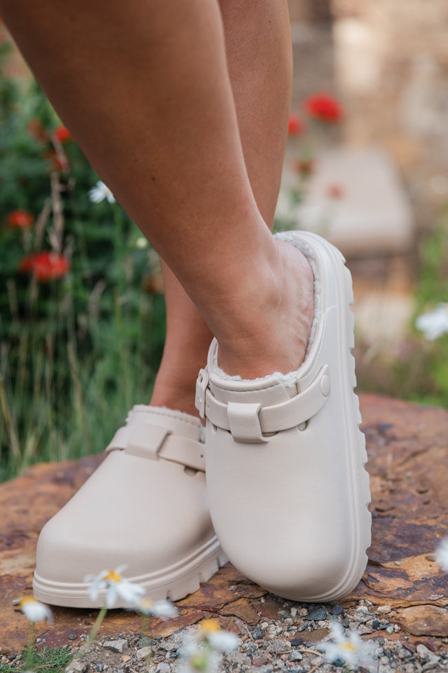 Palmer Rubber Sherpa Lined Slip-On Clogs for Women & Men - Cozy Indoor/Outdoor House Shoes - Final Sale
