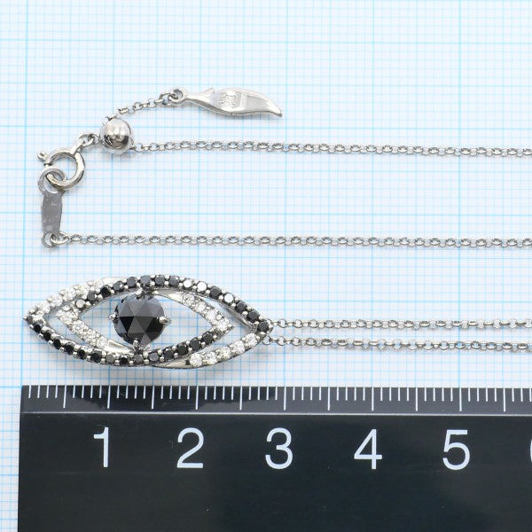 18K White Gold Black Diamond Necklace for Women - Elegant & Luxurious Jewelry Gift for Anniversary, Valentine's Day & Special Occasions