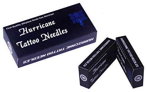 Ava Line Art Tattoo Needles - Professional Hurricane Tattoo Needles 9M1 (50 Count Box) - Perfect for Fine Line Tattoos, Detailing & Permanent Makeup