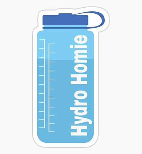 Hydro Homie Sticker - Water Bottle Graphic Decal for Cars, Trucks, Laptops, Phones & Walls - Durable Vinyl Sticker for Windows, Vehicles, Tech Devices & Home Decor - Perfect for Hydration Enthusiasts & Water Bottle Lovers