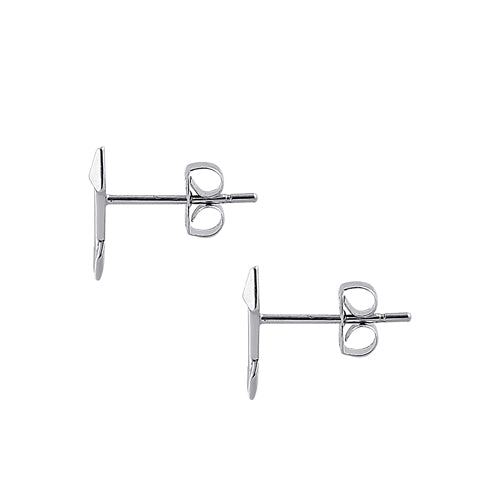 14K White Gold Arrow Earrings for Women - Trendy & Dainty Jewelry Gift for Birthday, Anniversary, or Everyday Wear