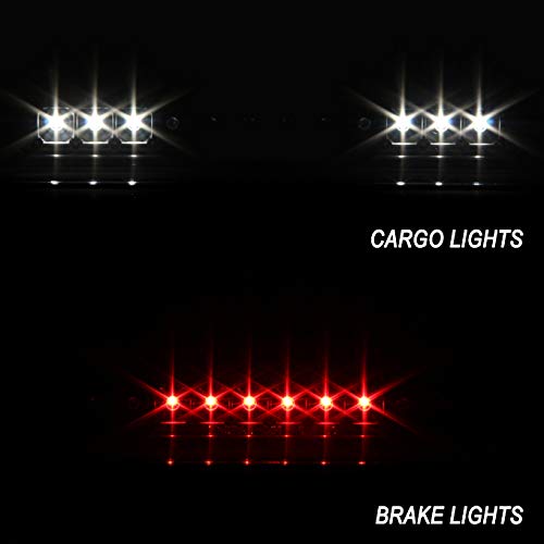 AKKON LED Tail Lights for 94-01 Dodge Ram - Black Bezel C-Shape Light Tube with 3rd Brake Lamp | Upgrade Truck Lighting for Night Driving & Off-Road Adventures