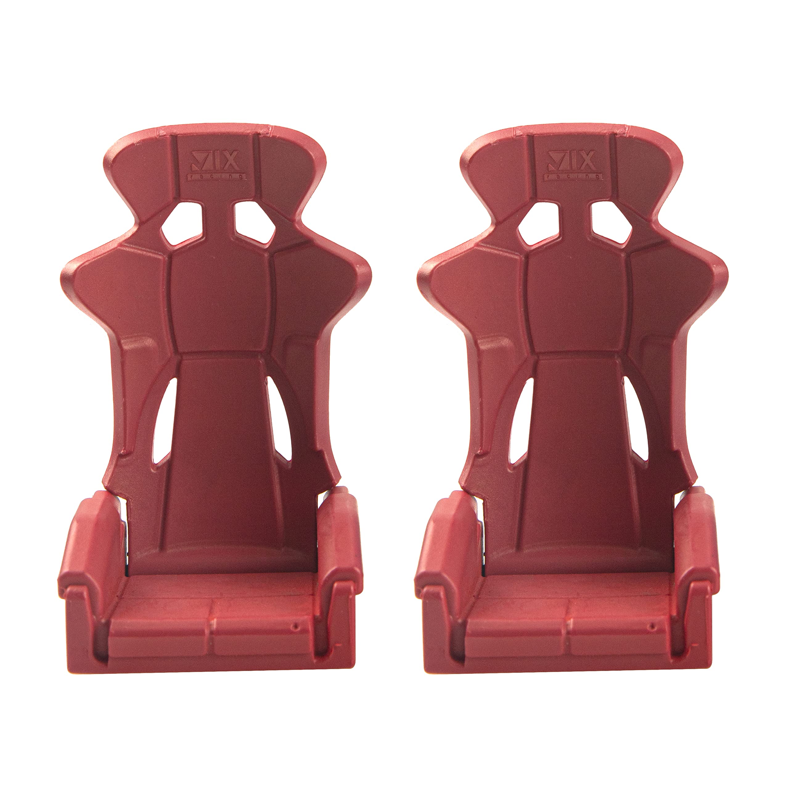 2Pcs Vgoohobby Plastic RC Toy Car Seat Simulation Accessories - Compatible with Traxxas TRX-4, Axial SCX10 90046, Tamiya CC01 1/10 Scale RC Crawler (Red) - Perfect for DIY RC Car Interior Upgrades and Realistic Crawler Scenes