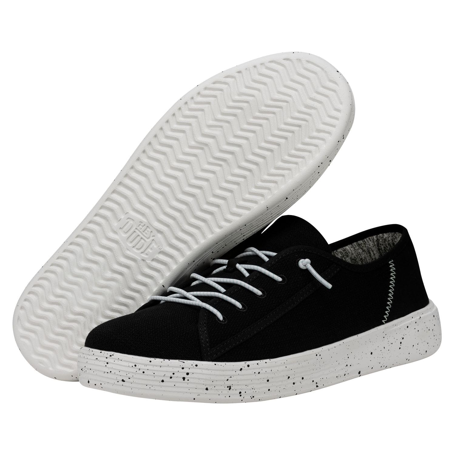 Hey Dude Men's Cody Sport Mesh Slip-On Sneakers - Breathable Comfort Shoes for Men in Charcoal Size 4 | Casual Walking, Travel & Everyday Wear