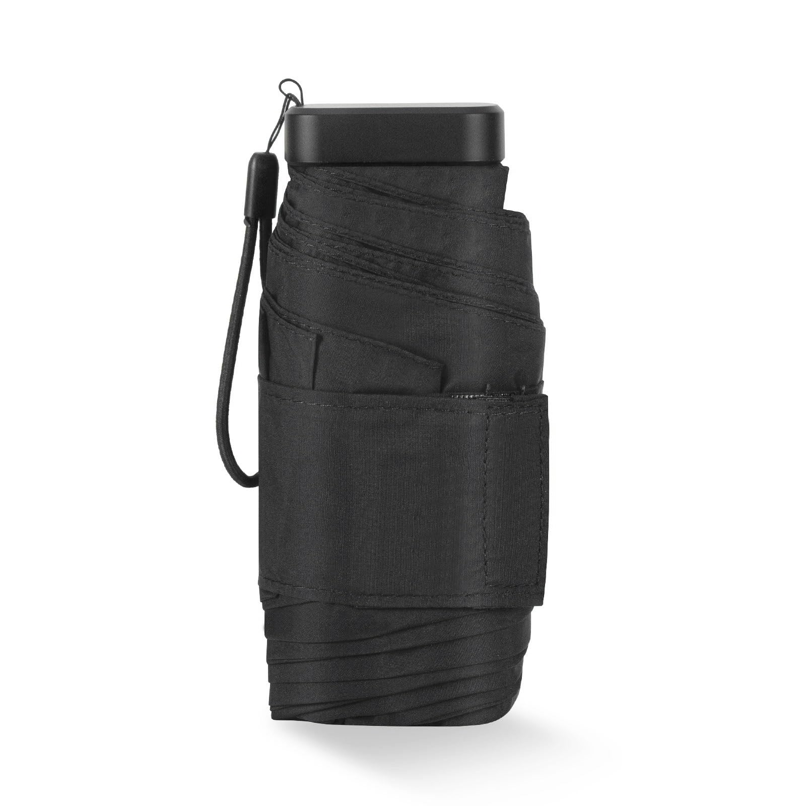 LEAGERA Mini Compact Travel Umbrella - Waterproof Lightweight Folding Umbrella for Women, Perfect for Purse & Pocket - Ideal for Rainy Days, Commuting, and Outdoor Activities