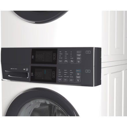 Electrolux ELTE730CAW 5.1 Cu. Ft. Front Load Washer & 8 Cu. Ft. Electric Dryer Laundry Tower in White - Perfect for Small Spaces & Energy-Efficient Home Laundry