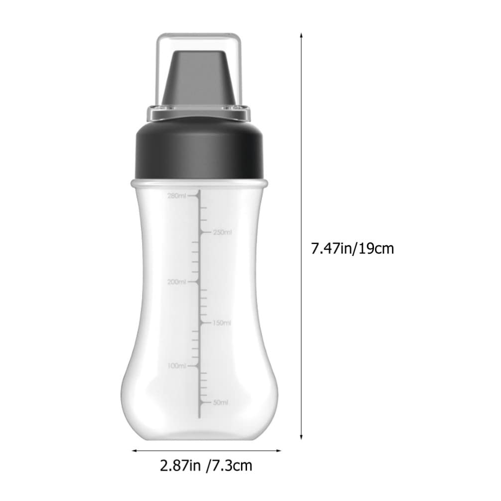 FOMIYES 2-Pack Plastic Squeeze Bottles for Mustard, Ketchup, Salad Dressing, Condiments, Painting & Crafts - Leak-Proof Sauce Dispenser for Kitchen, Baking, BBQ, DIY & Household Use