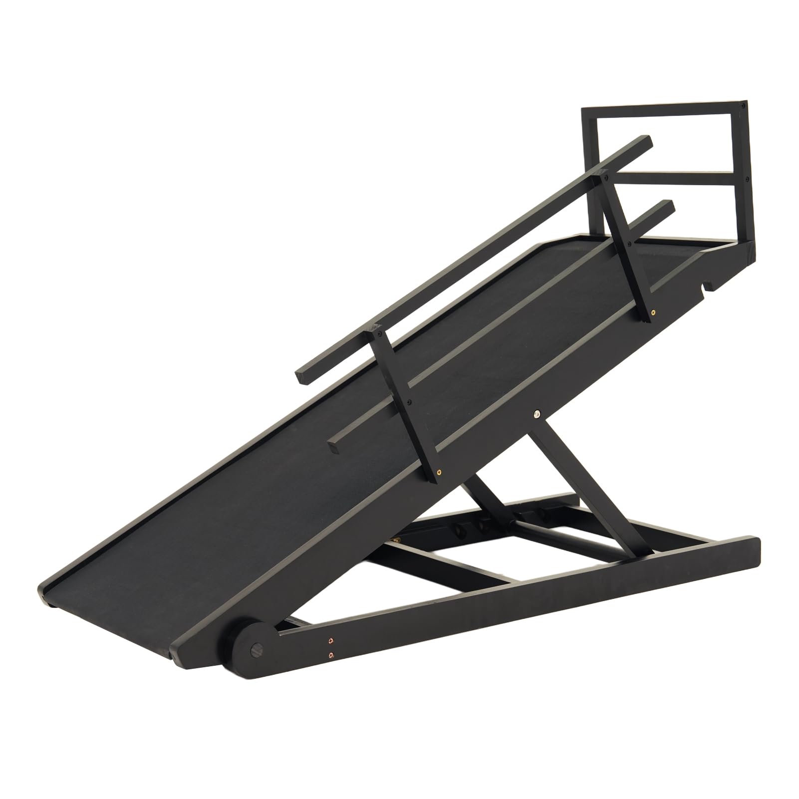 Adjustable Folding Dog Ramp for Bed, Couch & Car - Portable Pet Steps for Small & Large Dogs up to 210 lbs - Non-Slip Rubber Surface - Perfect for Elderly Pets, Post-Surgery Recovery & Home/Car Use (Medium, Black)