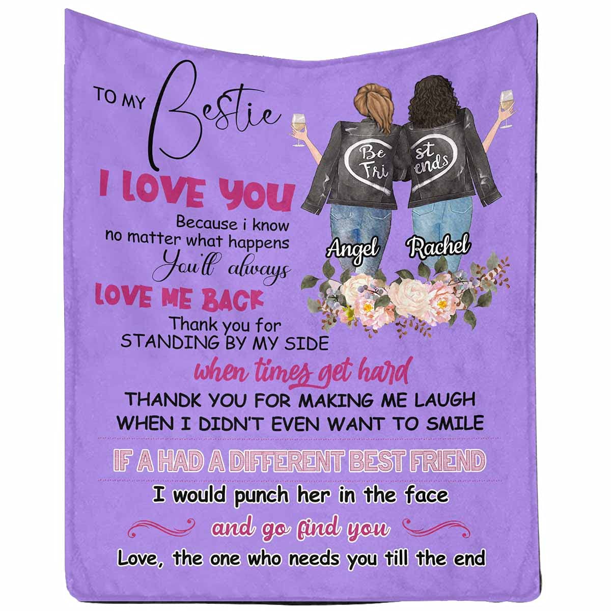 **Personalized Best Friend Blanket - 
