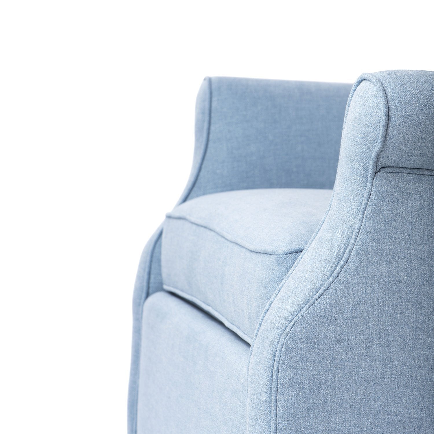 Hudson Swivel Glider Recliner Chair - 360 Degree Rotating Rocker with Ottoman - Perfect for Living Room, Nursery & Relaxation
