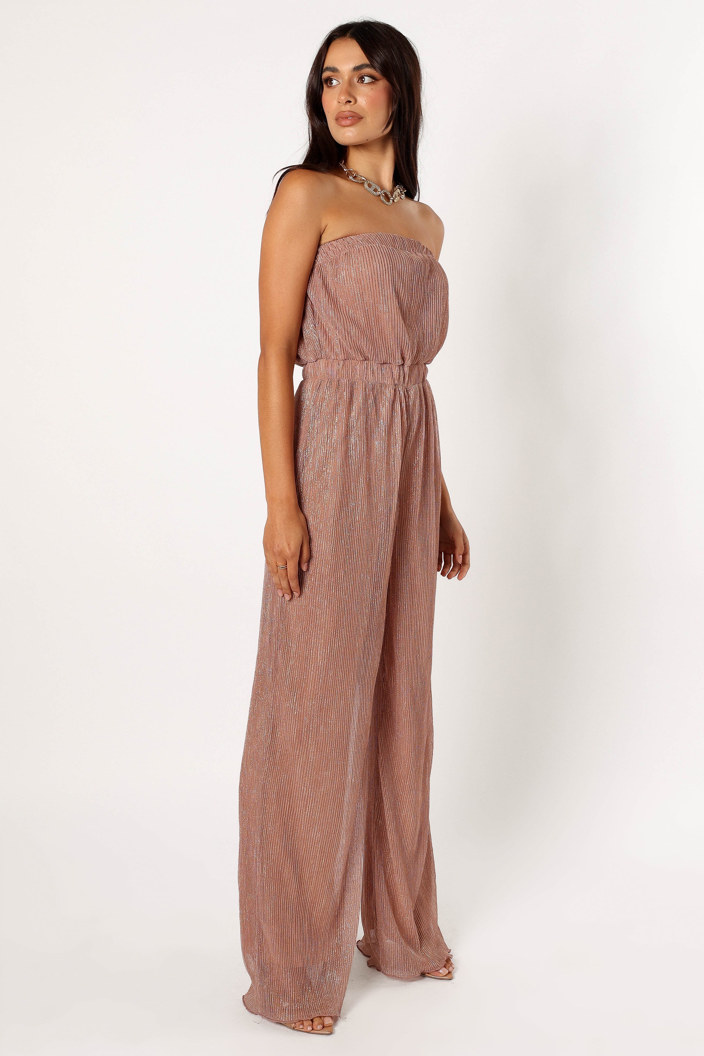 Callie Jumpsuit for Women - Elegant Rose Gold Romper | Perfect for Parties, Weddings & Special Occasions