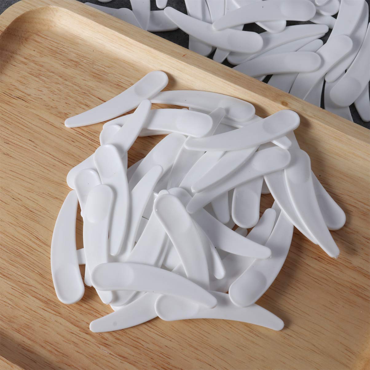 100PCS Makeup Spatulas - Mini Cosmetic Spatulas for Creams, Lotions & Skincare - Reusable Beauty Tools for Jars, Bottles & Containers - Perfect for DIY Beauty, Salon & Home Use