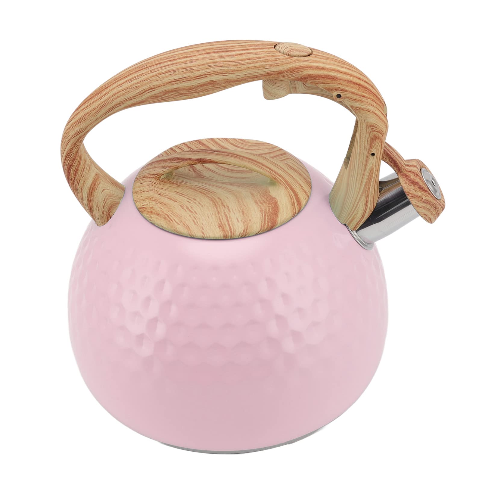 Fast Heating Stainless Steel Tea Kettle - Rustproof Electric Water Boiler for Kitchen & Home Use - Perfect for Tea, Coffee & Hot Beverages (Pink)