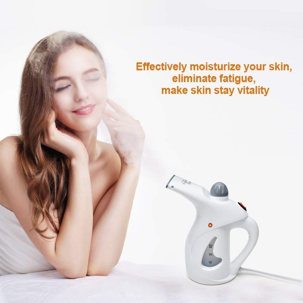 VINSH ENTERPRISE 2-in-1 Electric Garment Steamer & Facial Steamer - Portable Handheld Clothes Steamer with 200ml Water Tank for Wrinkle Removal, Cold Relief & Spa Treatments - Perfect for Travel, Home Use & Beauty Salons