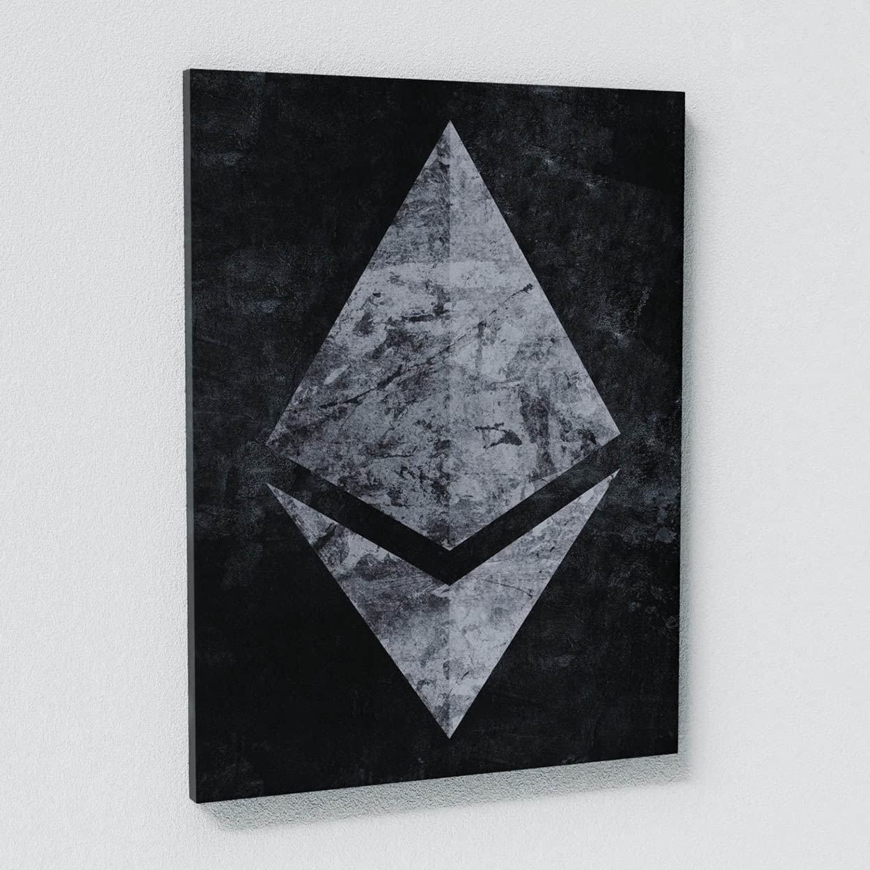Crypto Canvas Wall Art - Bitcoin & Ethereum Digital Currency Themed Modern Home Decor | Perfect for Living Room, Office & Gamer Cave Decorations
