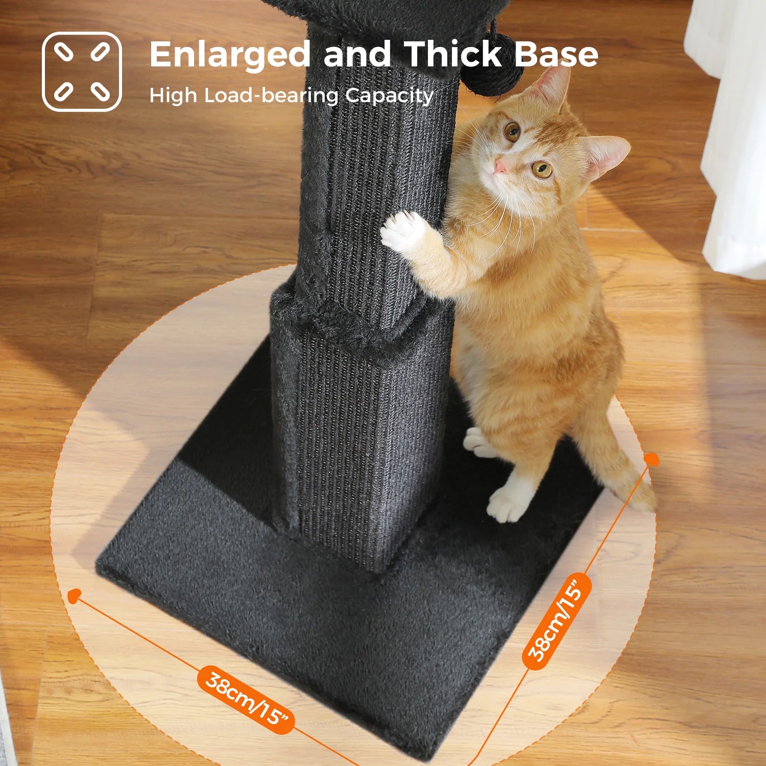 80cm Cat Scratching Post Tower for Indoor Cats - 2 Color Options, Durable Sisal Fiber Cat Tree with Scratching Pad - Perfect for Small Spaces & Apartment Living