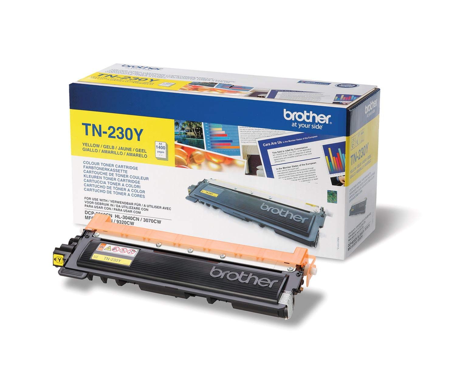 Premium Yellow Toner Cartridge for HP, Canon, Brother Printers - High-Quality Replacement for Home & Office Printing
