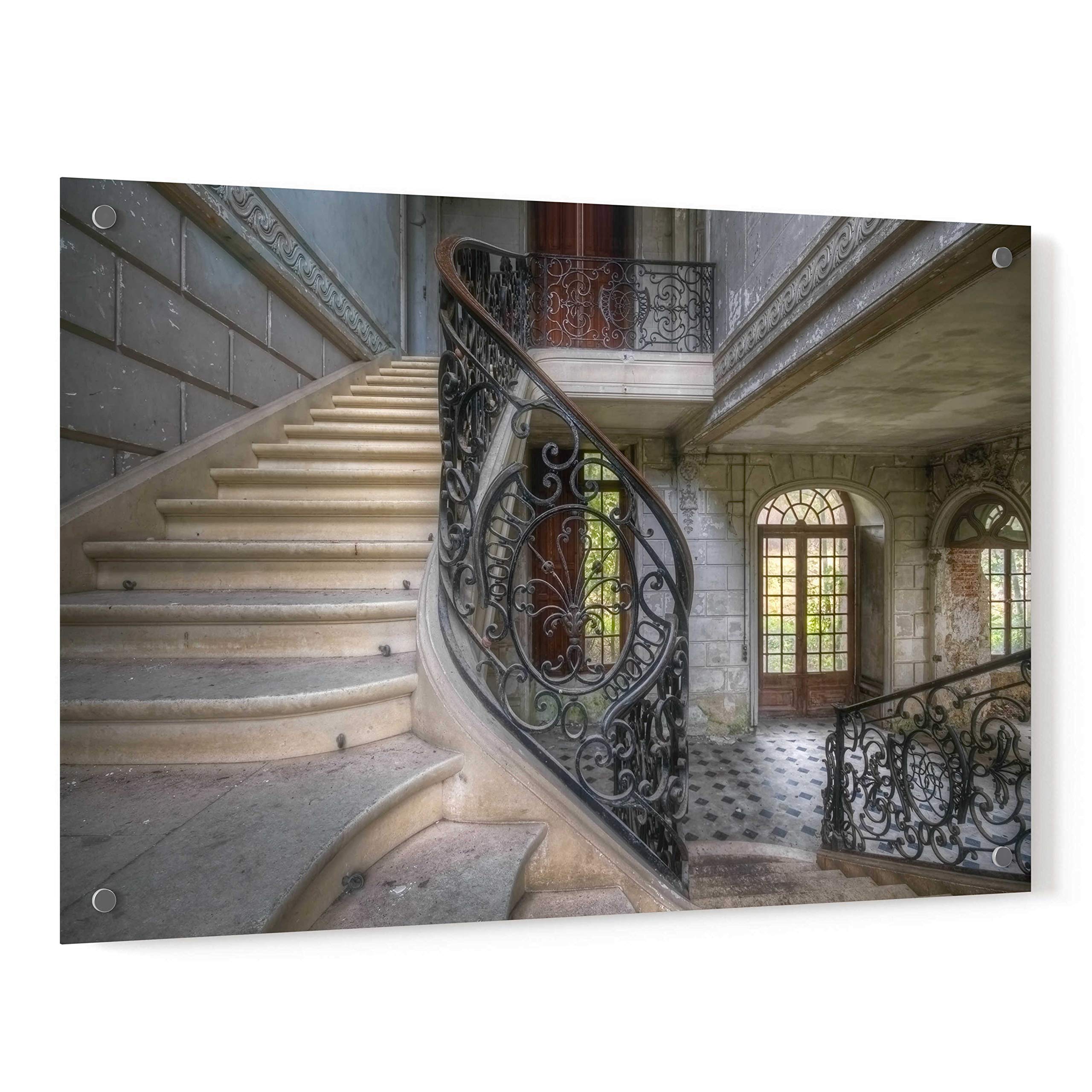Epic Art 'Singes' by Roman Robroek - 36x24 Inch Acrylic Glass Wall Art Painting - Modern Home Decor for Living Room, Bedroom & Office