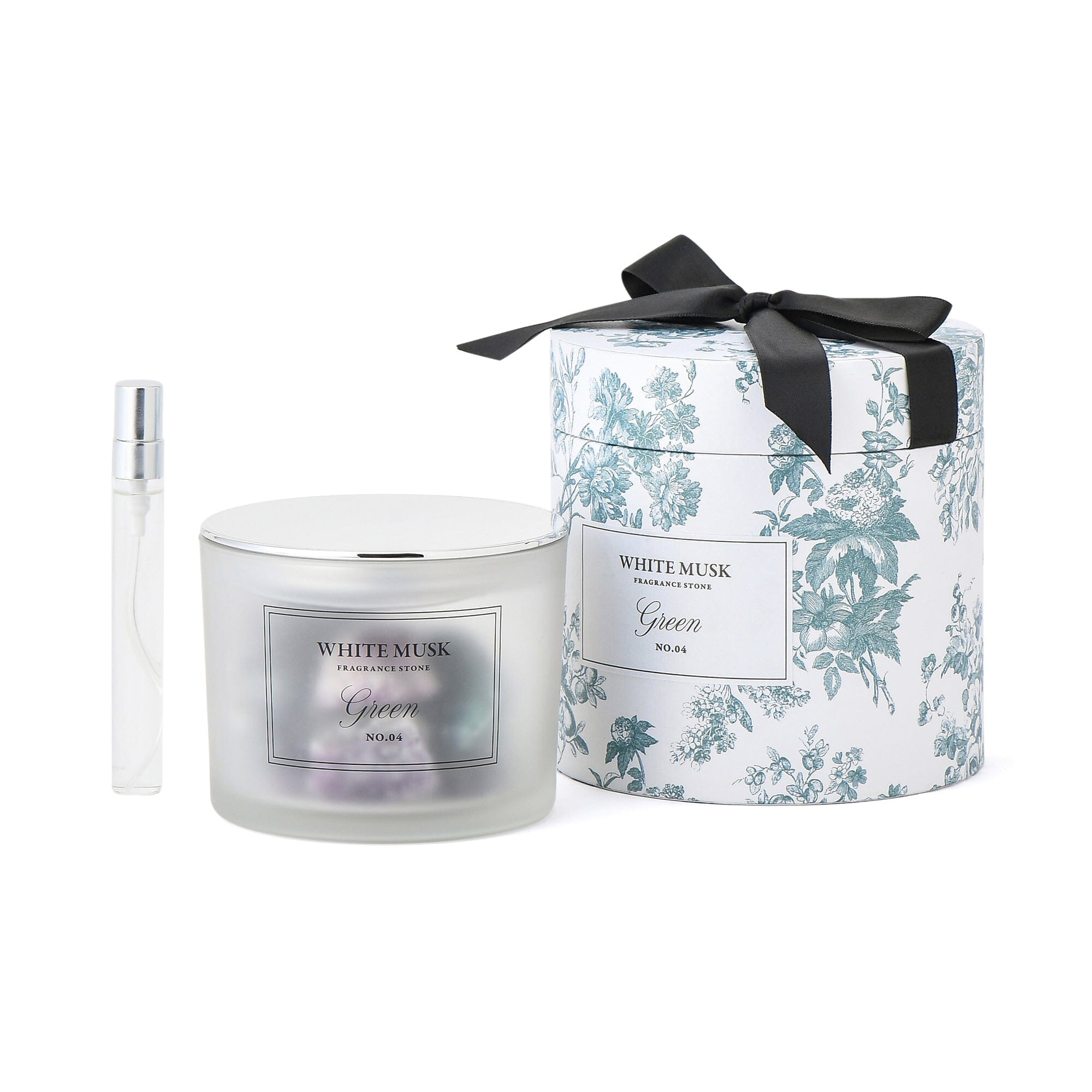 Classic White Musk & Green Fragrance Stone - Floral Scented Home Decor for Aromatherapy, Meditation & Relaxation | Perfect for Living Room, Bedroom & Office Spaces