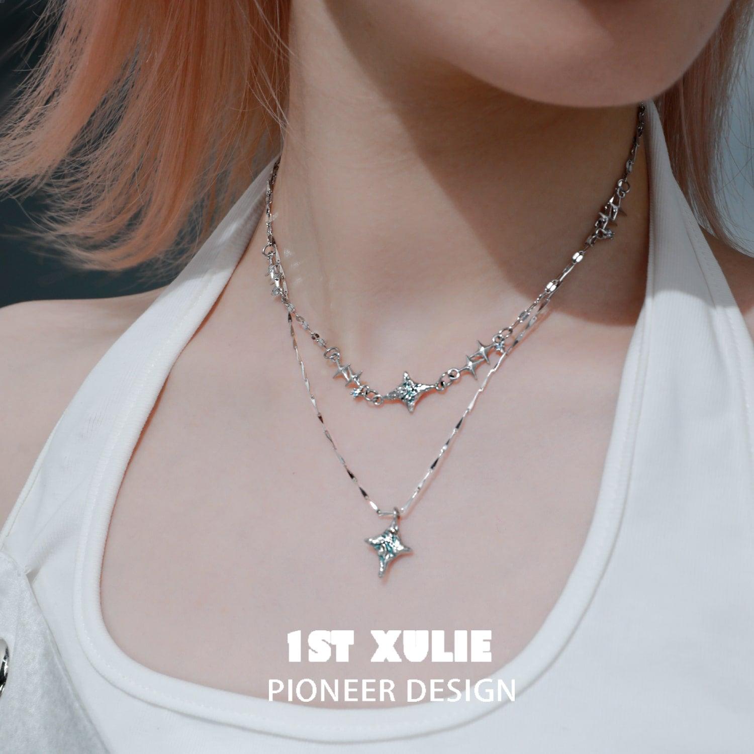 Starry Night Sterling Silver S925 Pendant Necklace for Women - Elegant Celestial Jewelry Gift for Birthday, Anniversary & Valentine's Day | Perfect for Evening Parties, Date Nights & Special Occasions