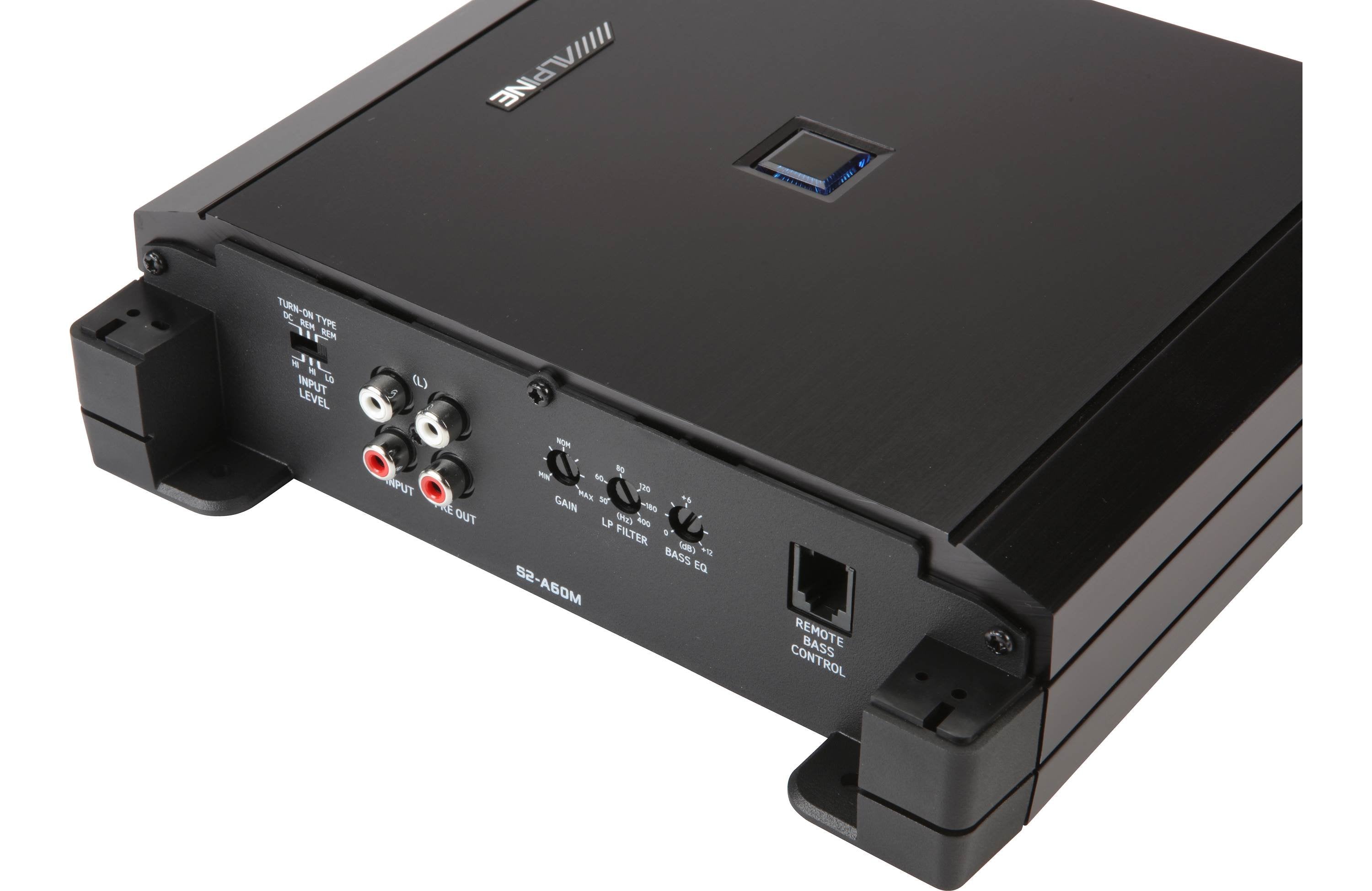 Alpine S2 A60M S Series Mono Power Amplifier - High-Performance Car Audio Amp for Enhanced Bass & Sound Quality | Perfect for Car Audio Systems & Home Theater Setups