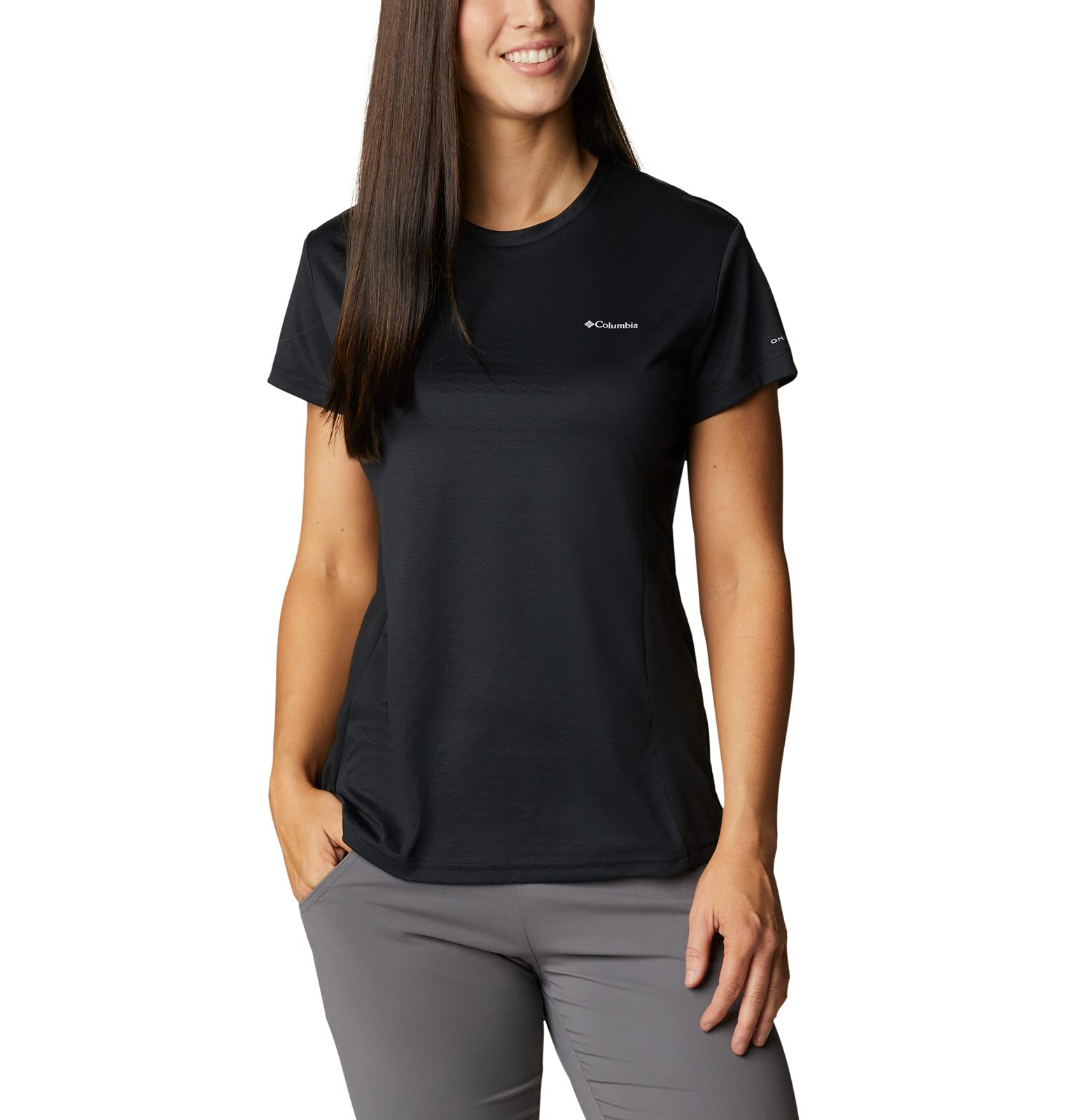 Columbia Women's Zero Ice Cirro-Cool Short Sleeve Shirt - Moisture-Wicking UV Protection for Hiking & Outdoor Activities