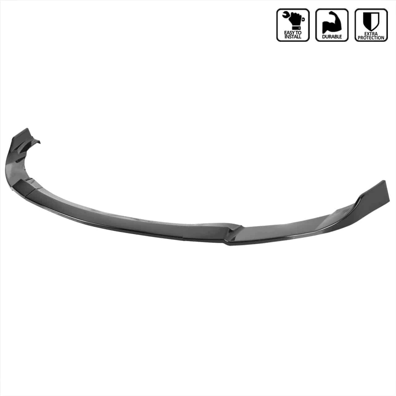 2012-2017 Hyundai Veloster Front Bumper Lip Kit - Glossy Black 3PC Splitter (Non-Turbo Model) | Aggressive Style Upgrade for Street & Car Show Appearance