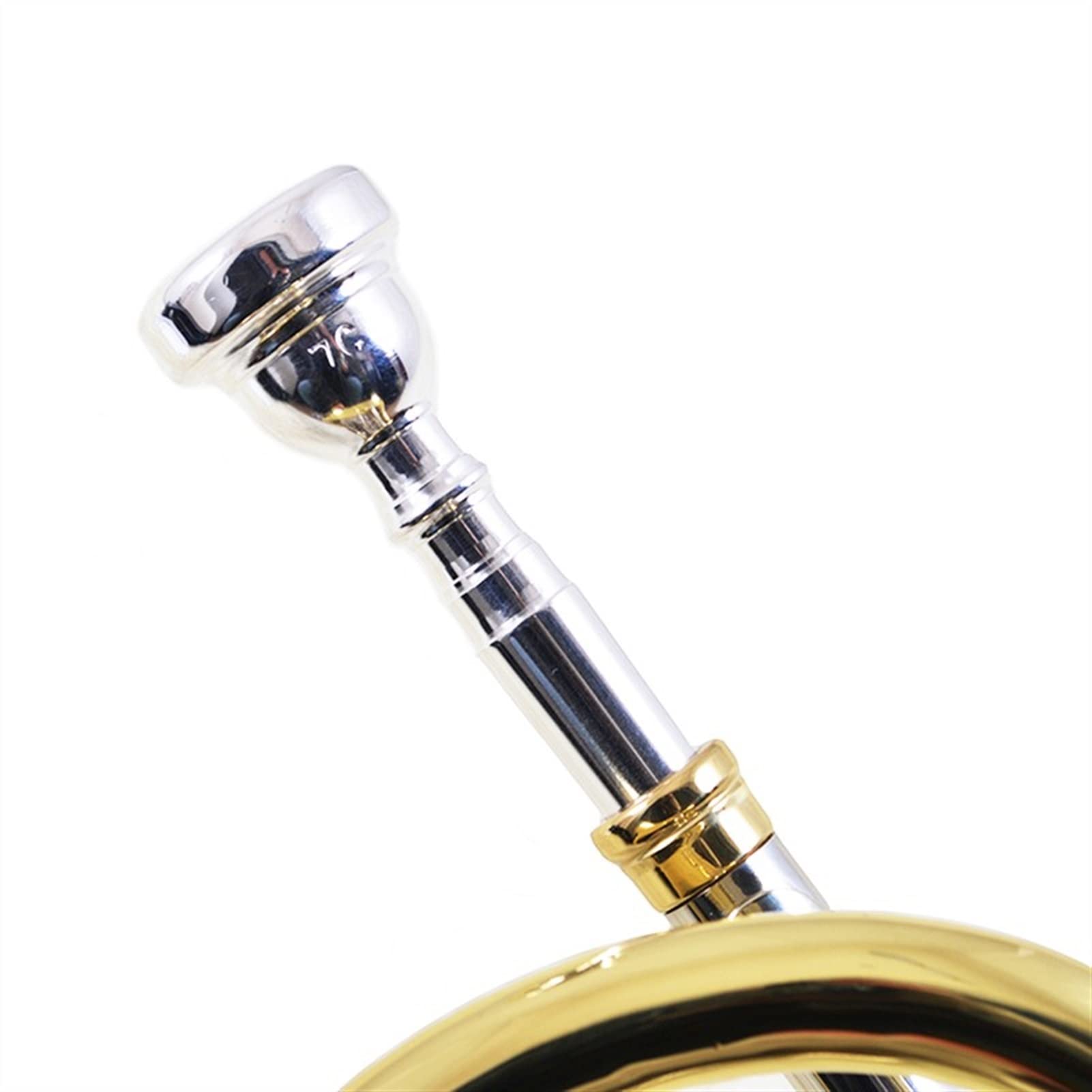 Professional Bb Flat Key Trumpet Set with 3 Rotary Valves & 3 Tones - Perfect for Beginners, Students & Band Performances