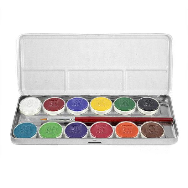 Ben Nye MagiCake Aqua Paint Palettes - Professional Water-Based Face & Body Paint for Halloween, Cosplay & Theater Makeup - Ideal for Artists & Makeup Enthusiasts