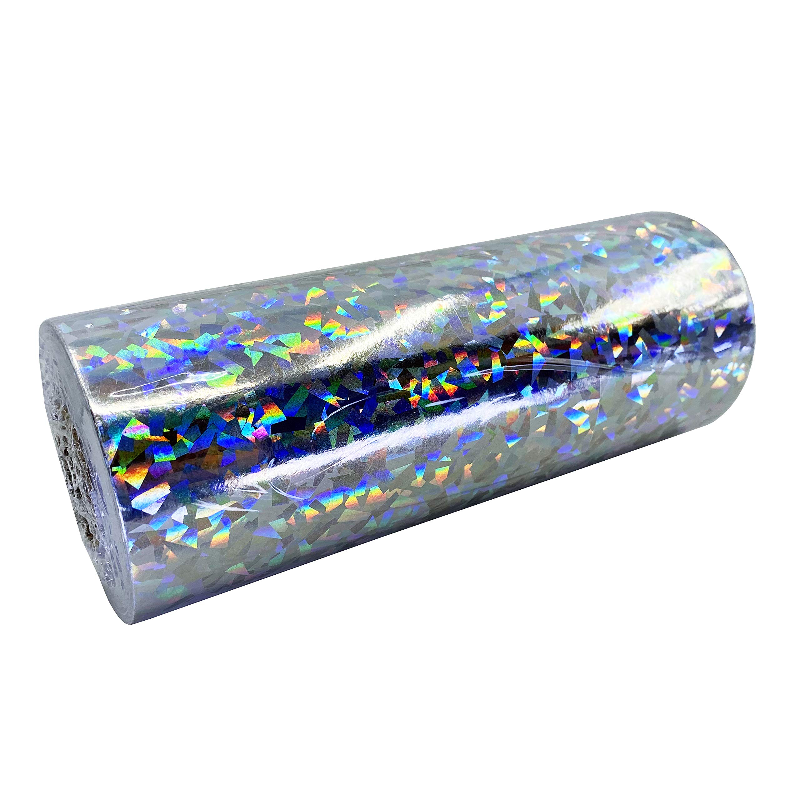 Silver Cracked Ice Holographic Jewelry Gift Wrapping Paper Roll - Premium Gift Wrap for Jewelry, Watches & Luxury Items - Perfect for Birthdays, Weddings & Special Occasions