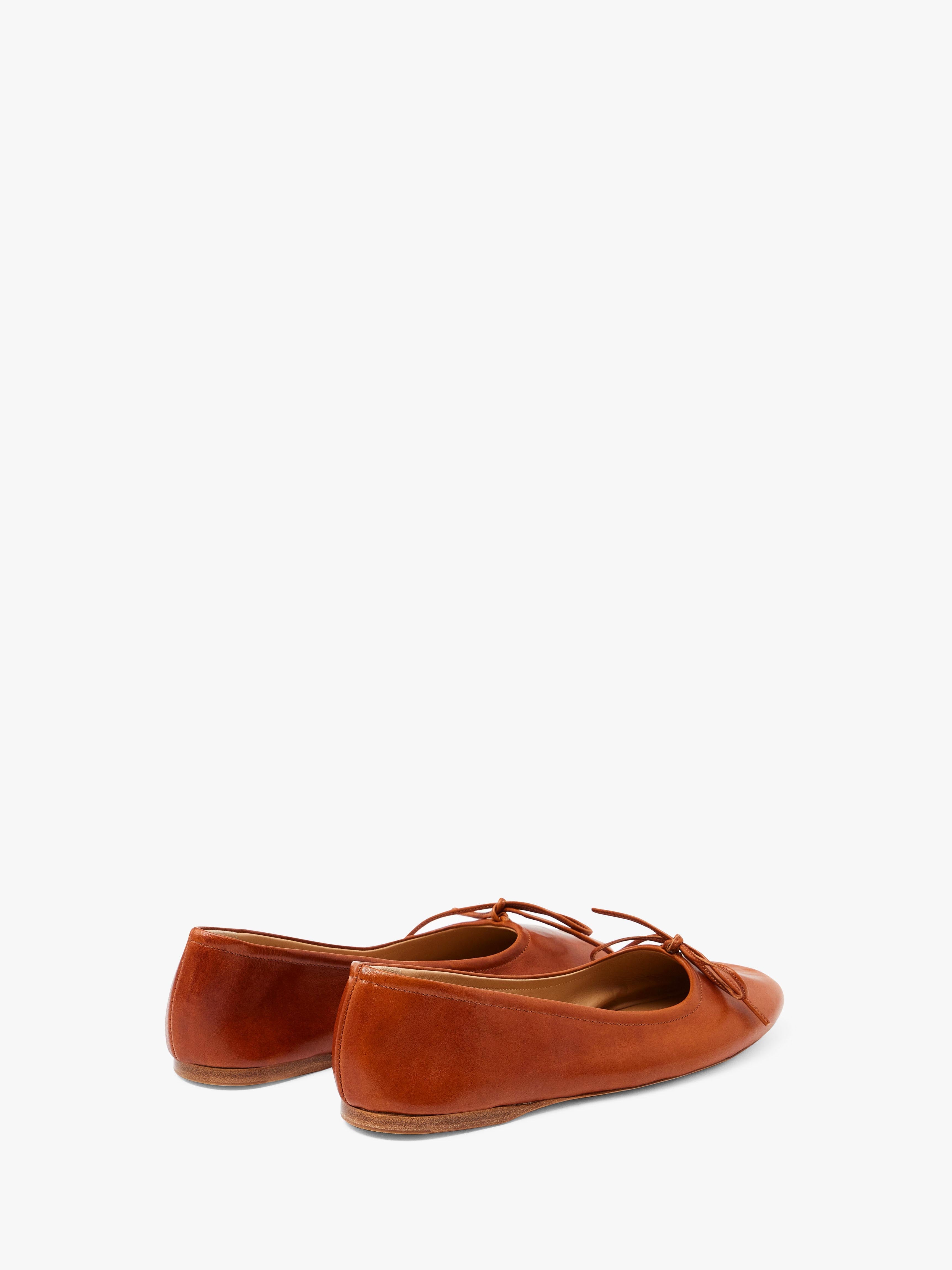 Round Toe Leather Ballet Flats for Women - Comfortable & Stylish Shoes for Work, Casual Wear & Everyday Outfits
