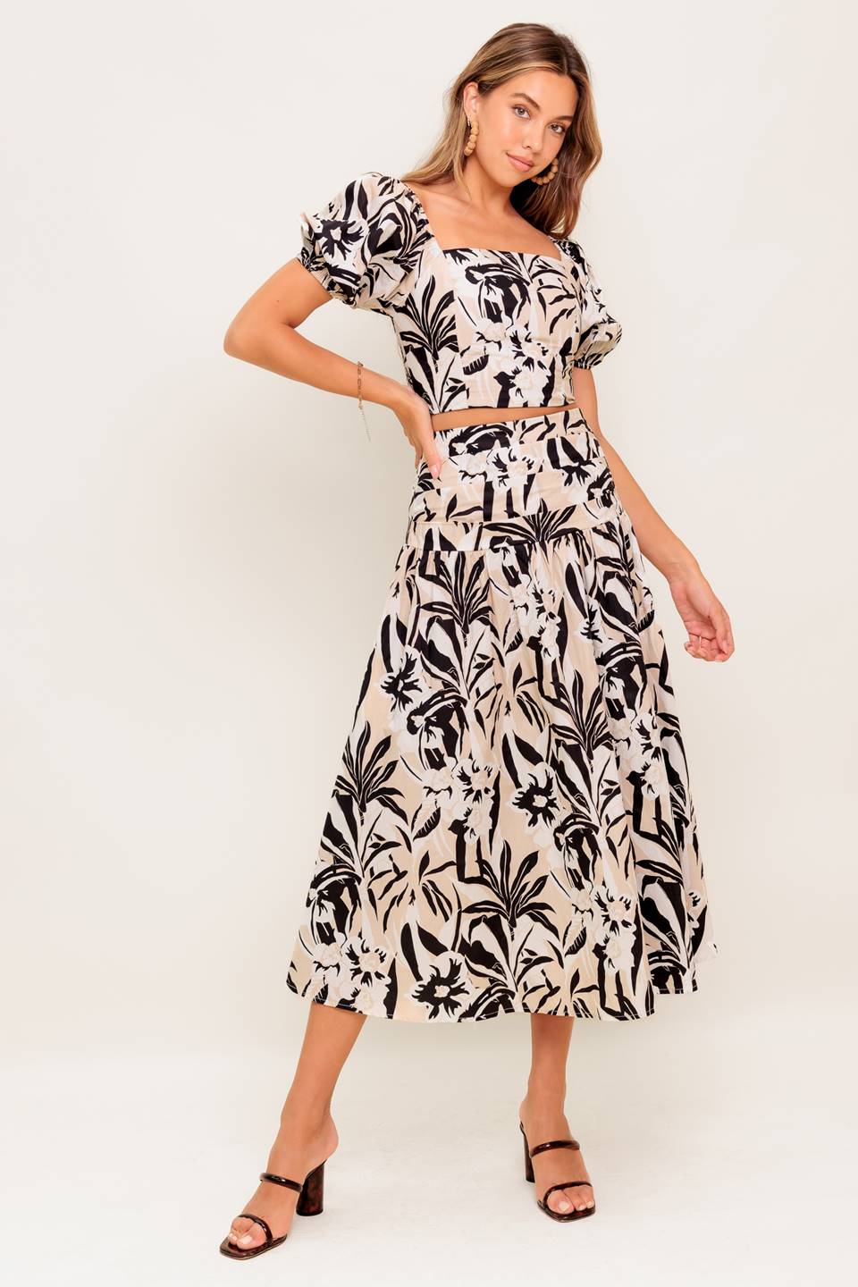 Mila Island Inspired Women's Top & Skirt Set - Boho Chic Outfit for Beach Vacation, Summer Party, and Casual Wear