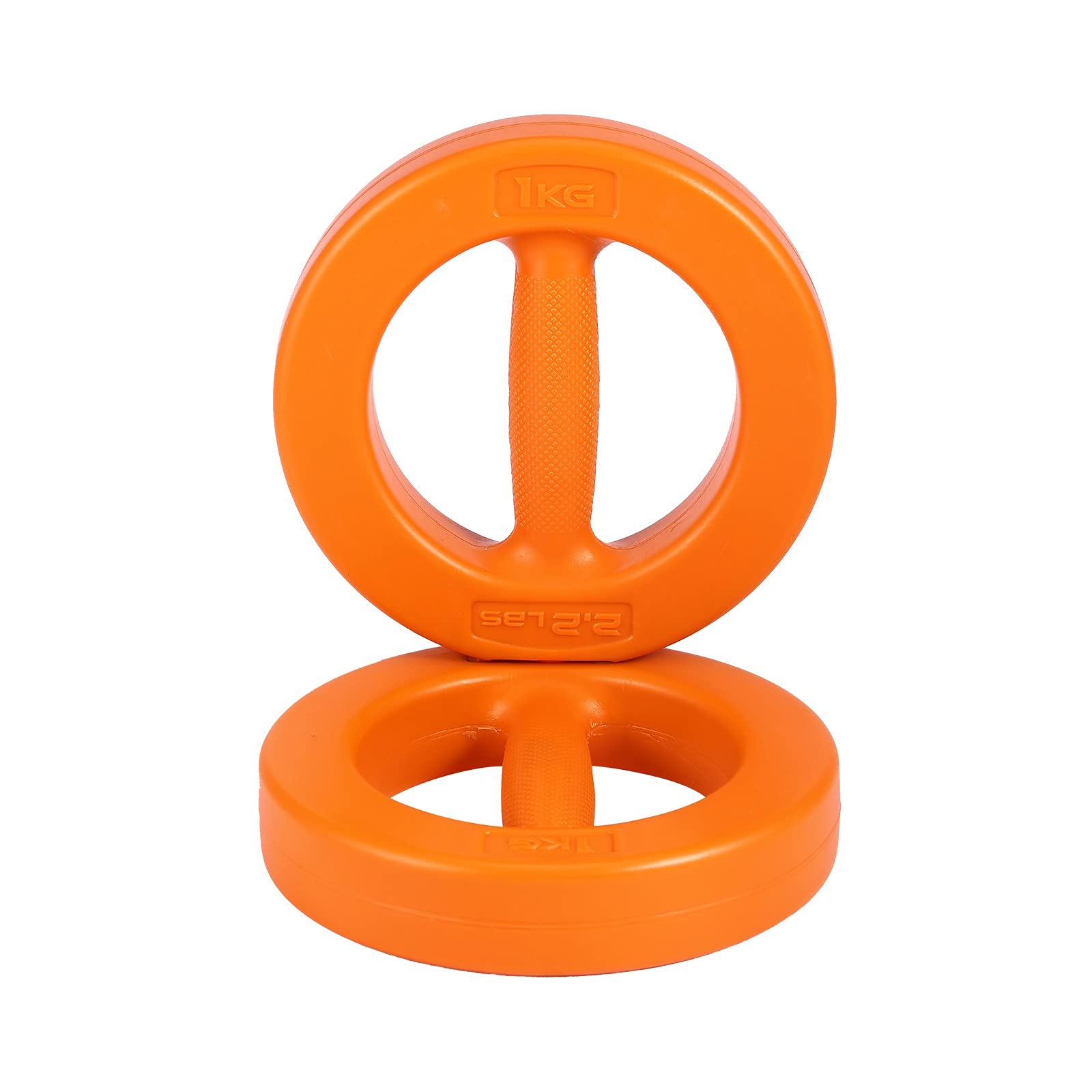 1KG/2KG Women's Dumbbell Set - 2-Piece Adjustable Ring Hand Weights for Home Workouts, Strength Training & Fitness (Orange, One Size) | Perfect for Yoga, Pilates, Cardio & Home Gym Exercises