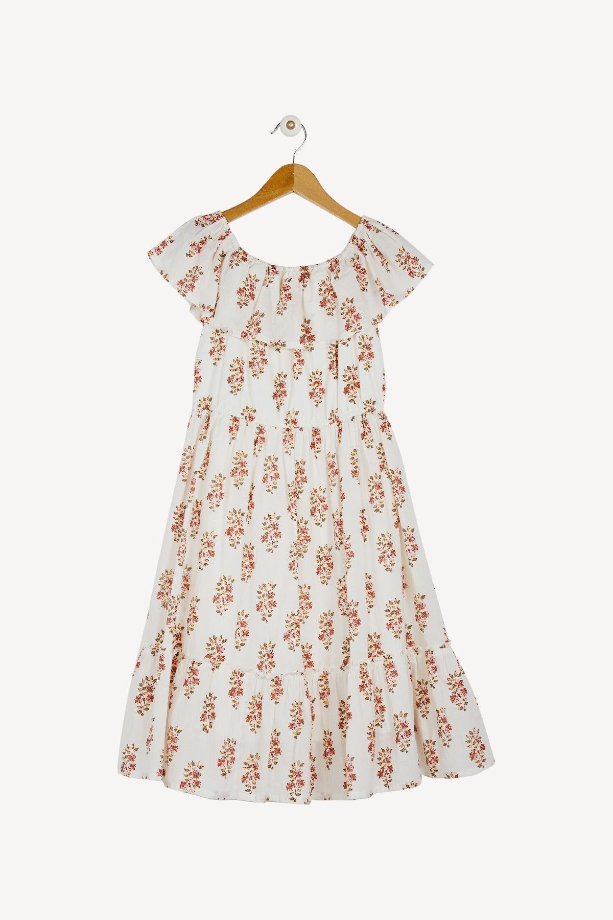 Derhy Kids Caly Girls Dress Size 10/12 - Stylish Floral Summer Dress for Toddler Girls | Perfect for Birthday Parties, School Events & Family Outings