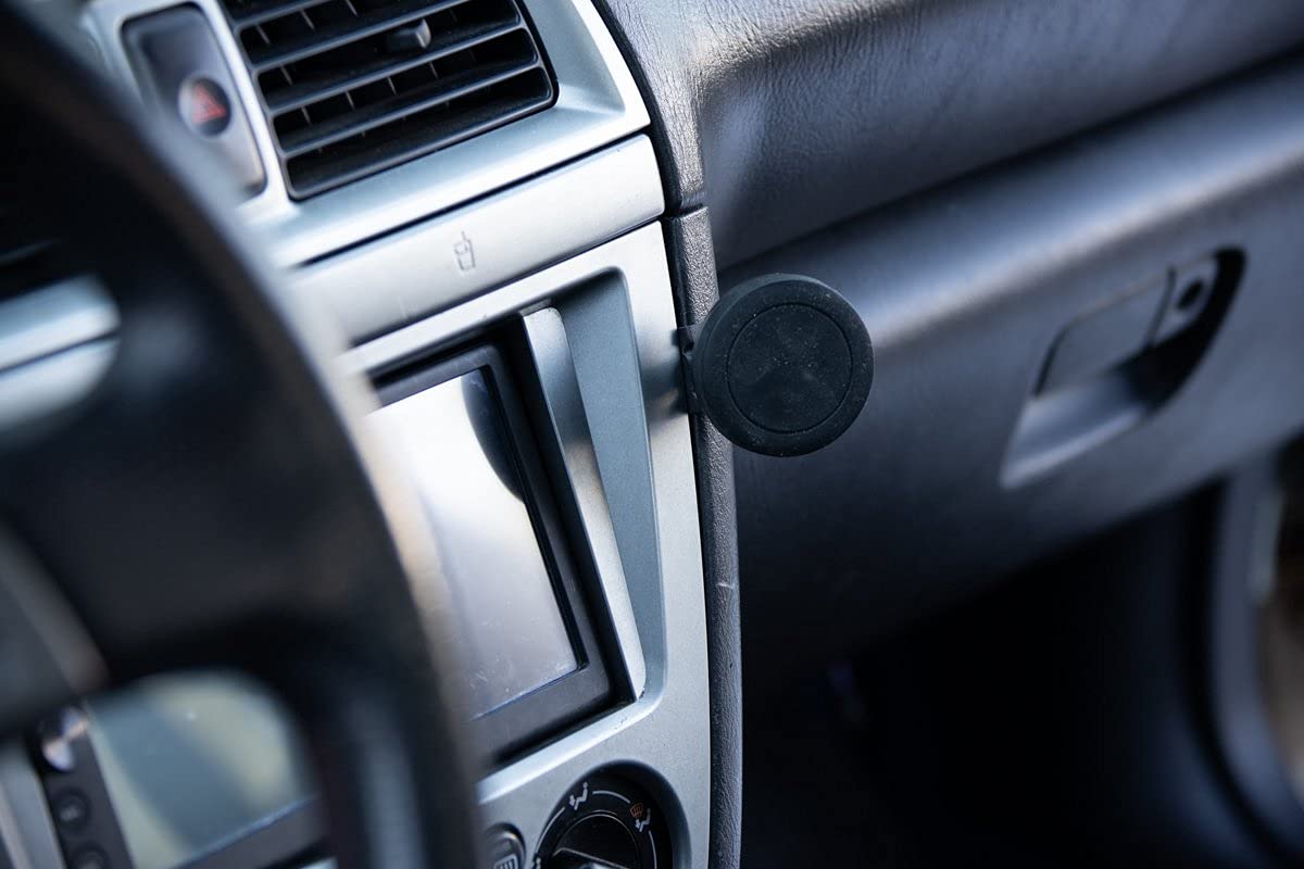 Course Motorsports Direct Fit Phone Mount for Subaru WRX/Impreza/STI (2002-2007) - Auto Closing Cradle Head with Charging - Right Side Tan - Perfect for Hands-Free Driving & GPS Navigation