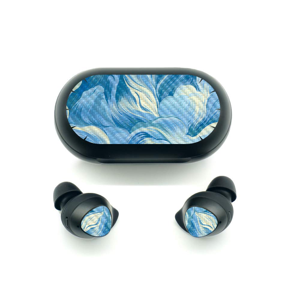 Premium Carbon Fiber Skin for Samsung Galaxy Buds - Protective & Durable Textured Cover | Easy to Apply & Remove | Made in USA | Perfect for Gym, Travel & Daily Use