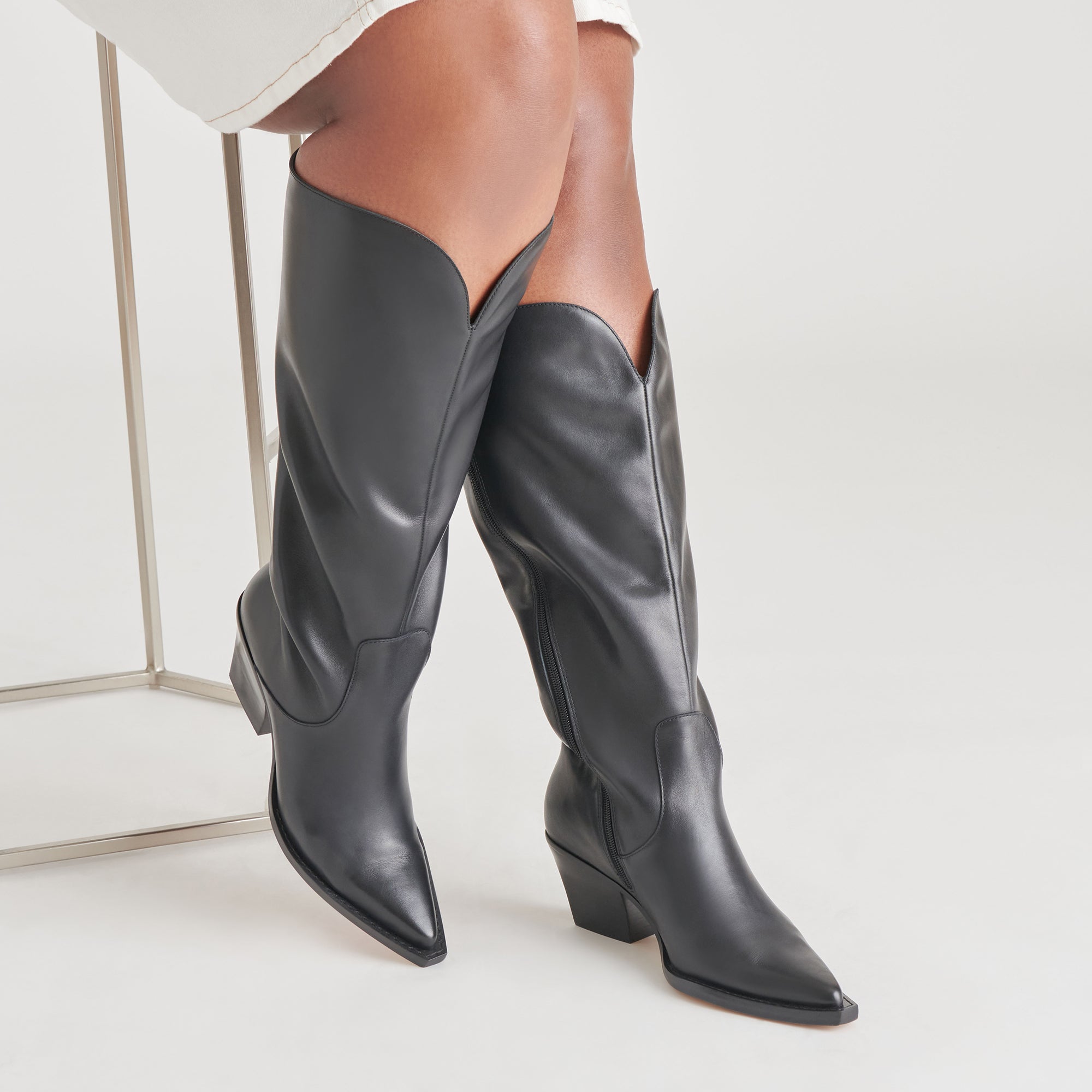 RAJ Extra Wide Calf Boots for Women - Black Leather Ankle Boots for Comfort & Style | Perfect for Work, Casual Outfits & Winter Wear