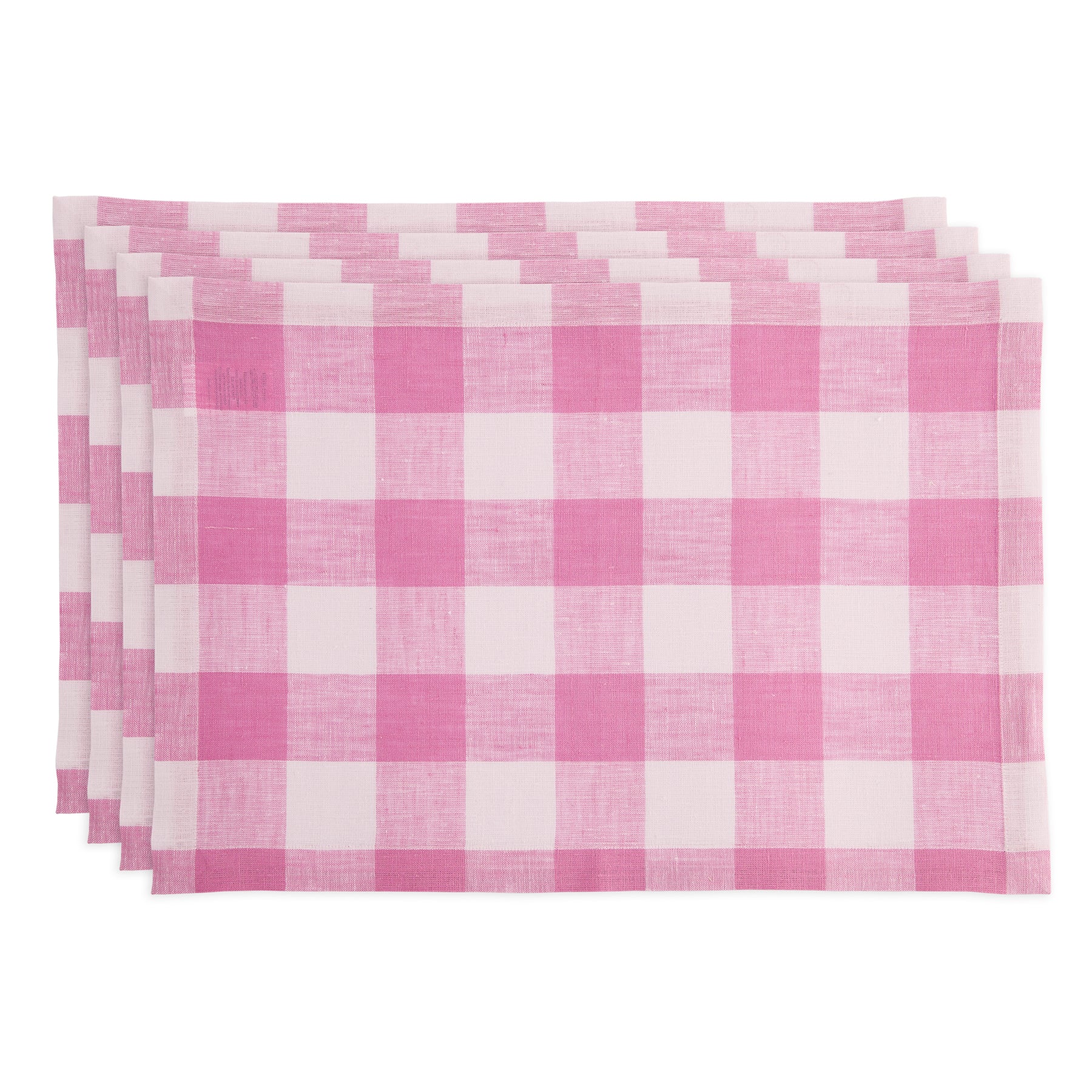Buffalo Check Cotton Placemats Set of 4 - Rustic Farmhouse Table Decor for Dining Room, Kitchen, and Holiday Gatherings