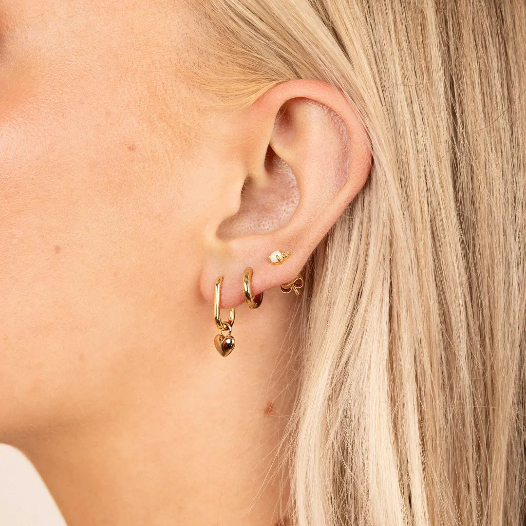 Marley Rectangle Hoops - Trendy Gold & Silver Dangle Earrings for Women | Perfect for Parties, Weddings & Everyday Wear