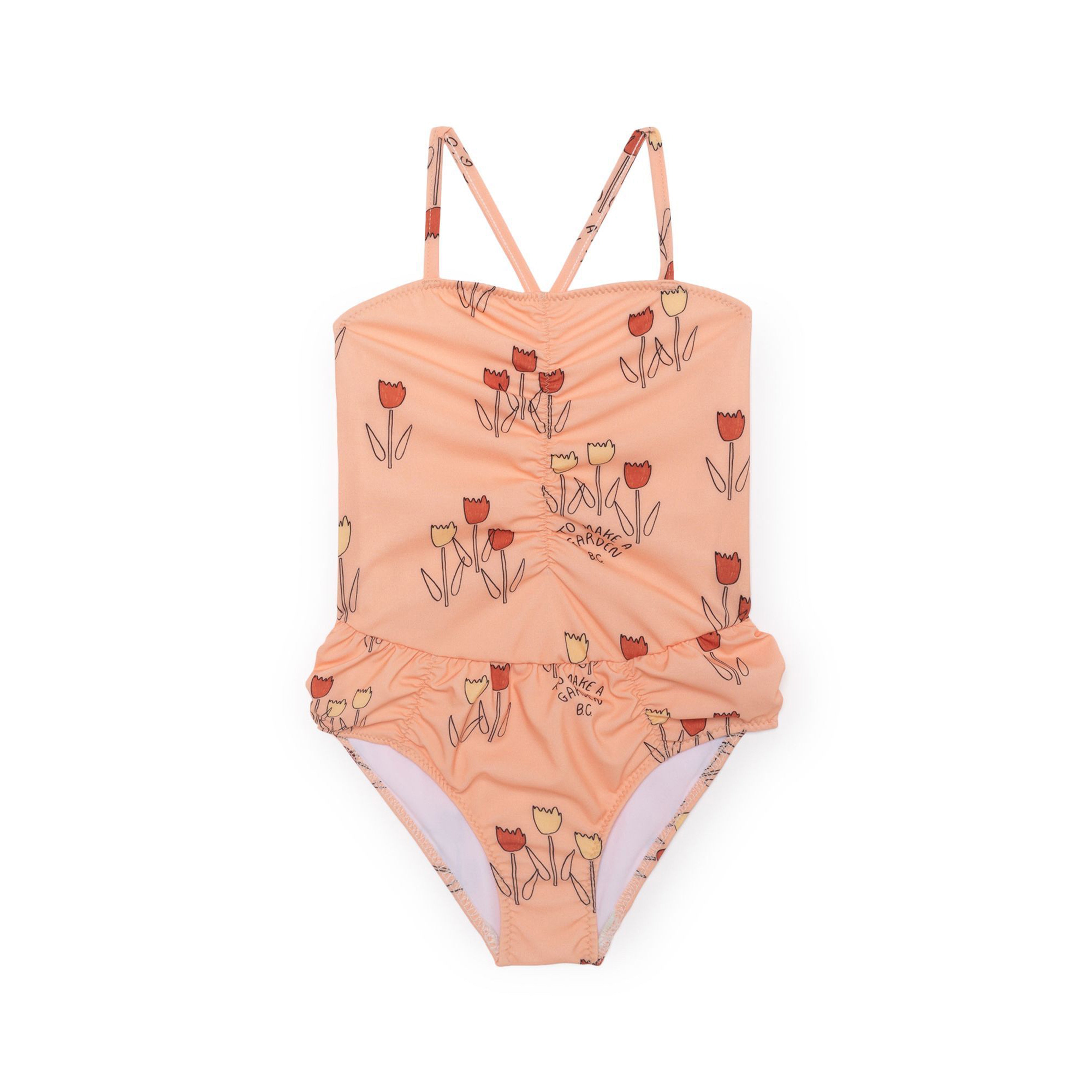 Bobo Choses Poppy Prairie Swimsuit for Girls - Stylish Floral Print One-Piece Bathing Suit | Perfect for Beach, Pool, and Summer Vacations