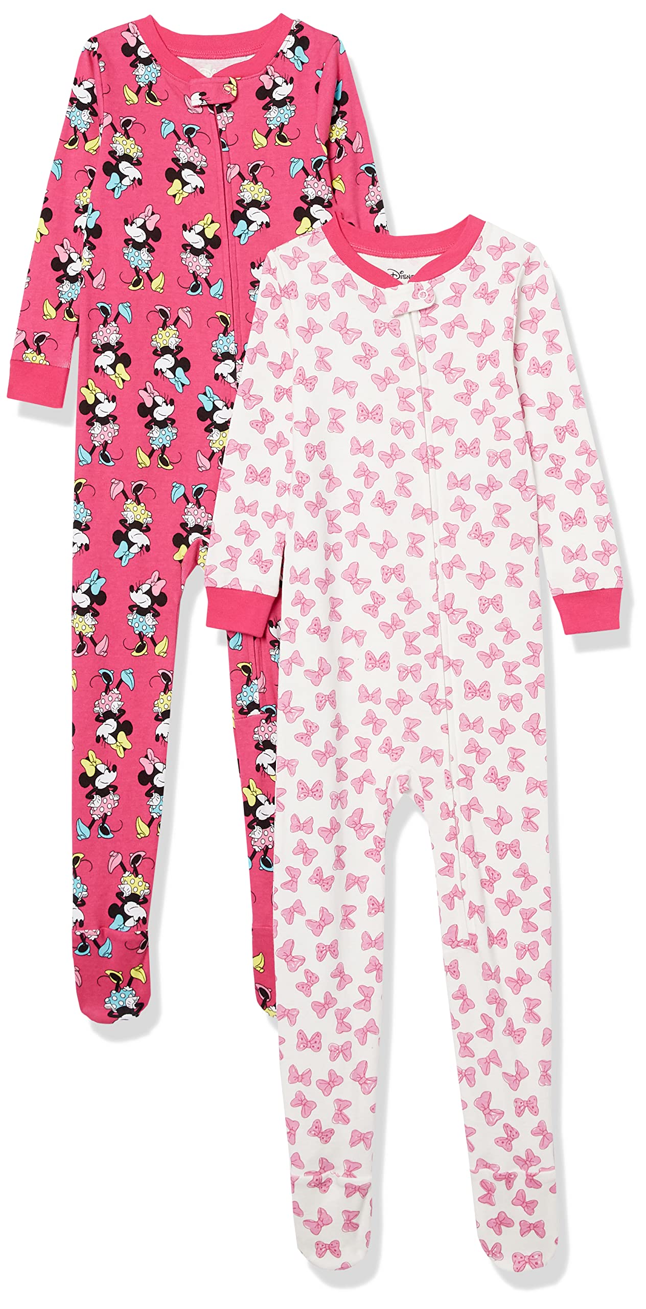 Disney Baby Girls' Snug-Fit Cotton Pajama Set - Soft & Comfortable Sleepwear for Toddlers & Infants - Perfect for Bedtime, Lounging & Nursery Photos