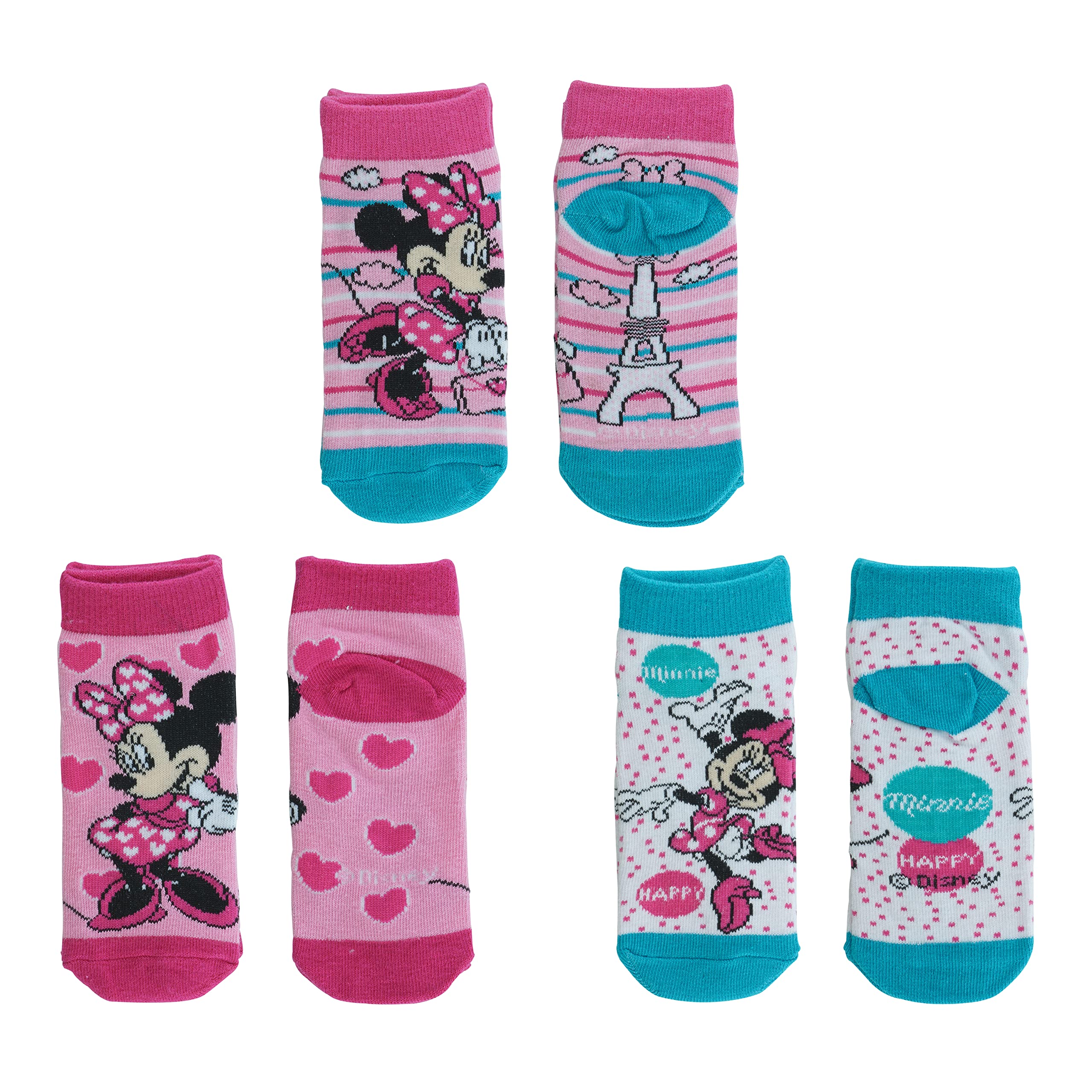 SRV Hub - Licensed Girls Character Printed Ankle Socks for Kids 3+ Years - Cute Cartoon Socks for School, Play & Everyday Wear