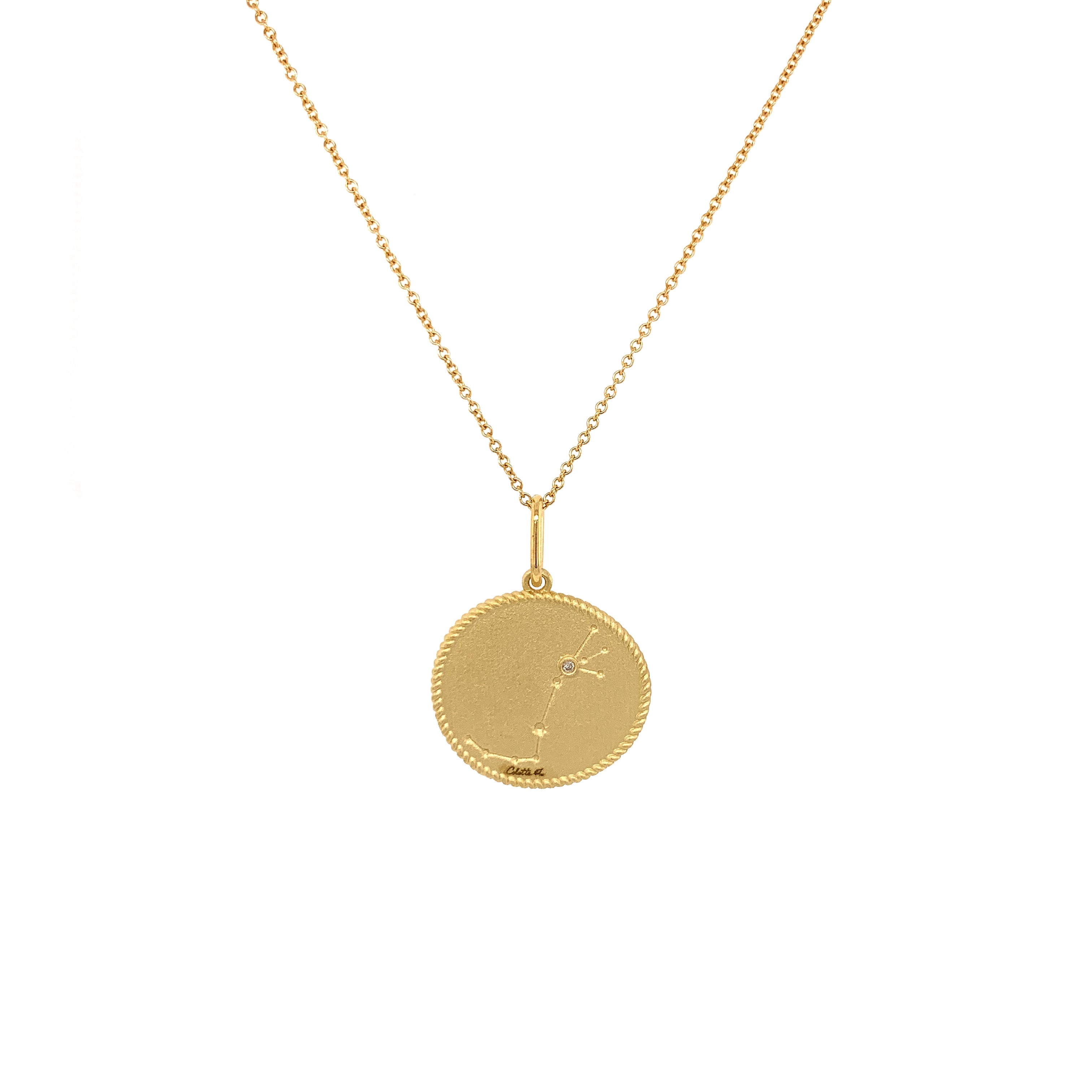 Scorpio Zodiac Pendant Necklace - Double Sided October 24 to November 22 Birthstone Gift - Perfect for Astrology Lovers & Birthday Presents