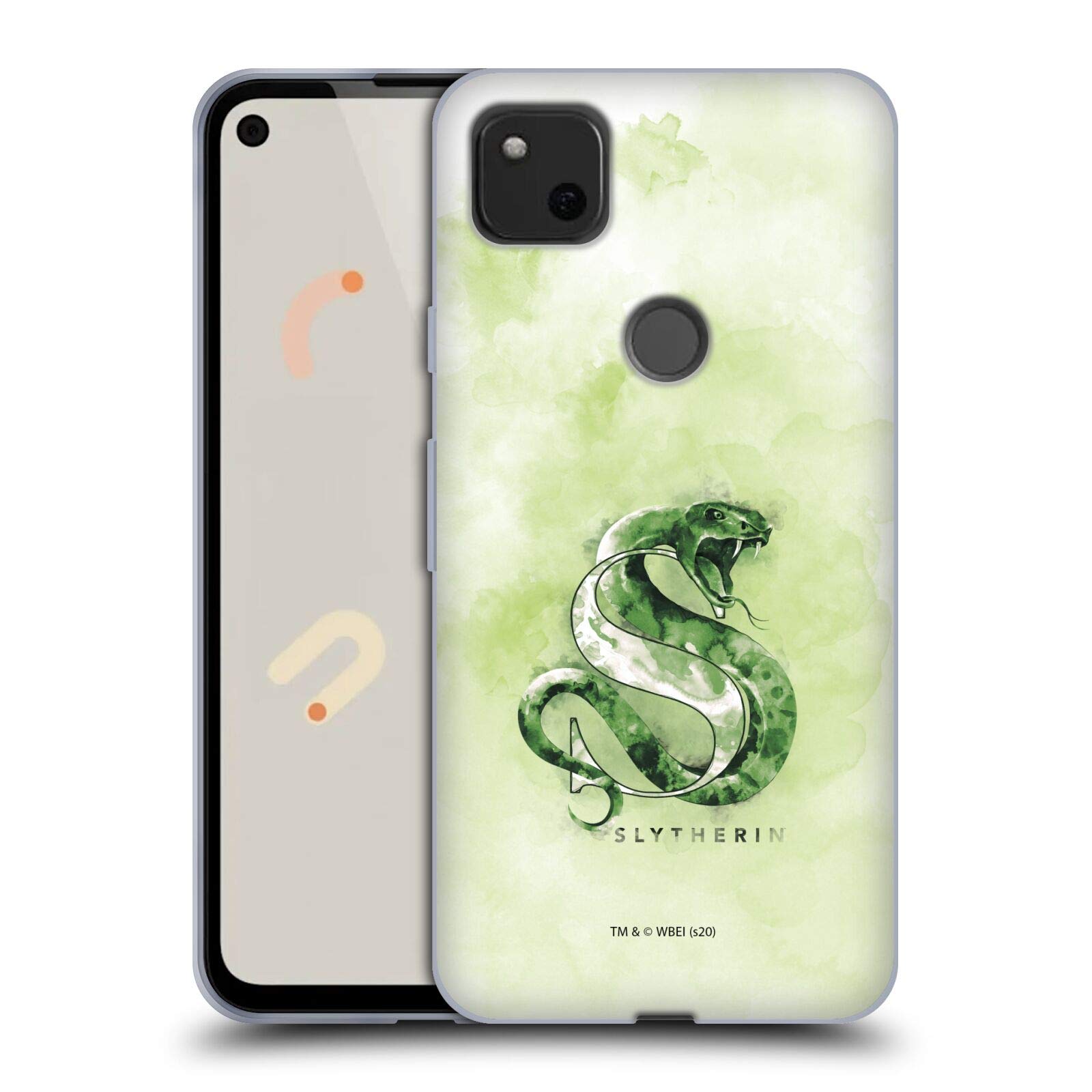Harry Potter Slytherin Case for Google Pixel 4a - Soft Gel Phone Cover for Wizards