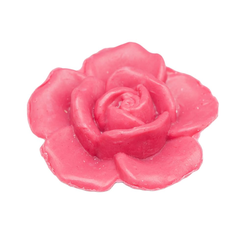 French Rose Shaped Marseille Soap - Honeysuckle Scented Body Wash & Decorative Novelty Bar (20g) - Perfect for Bathroom Decor, Gift Giving & Luxury Skincare