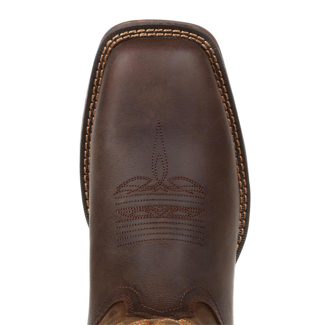Rebel Western Boots for Women - Dark Chestnut Leather Cowboy Boots with Comfortable Fit - Perfect for Country Rides, Rodeos & Western Fashion