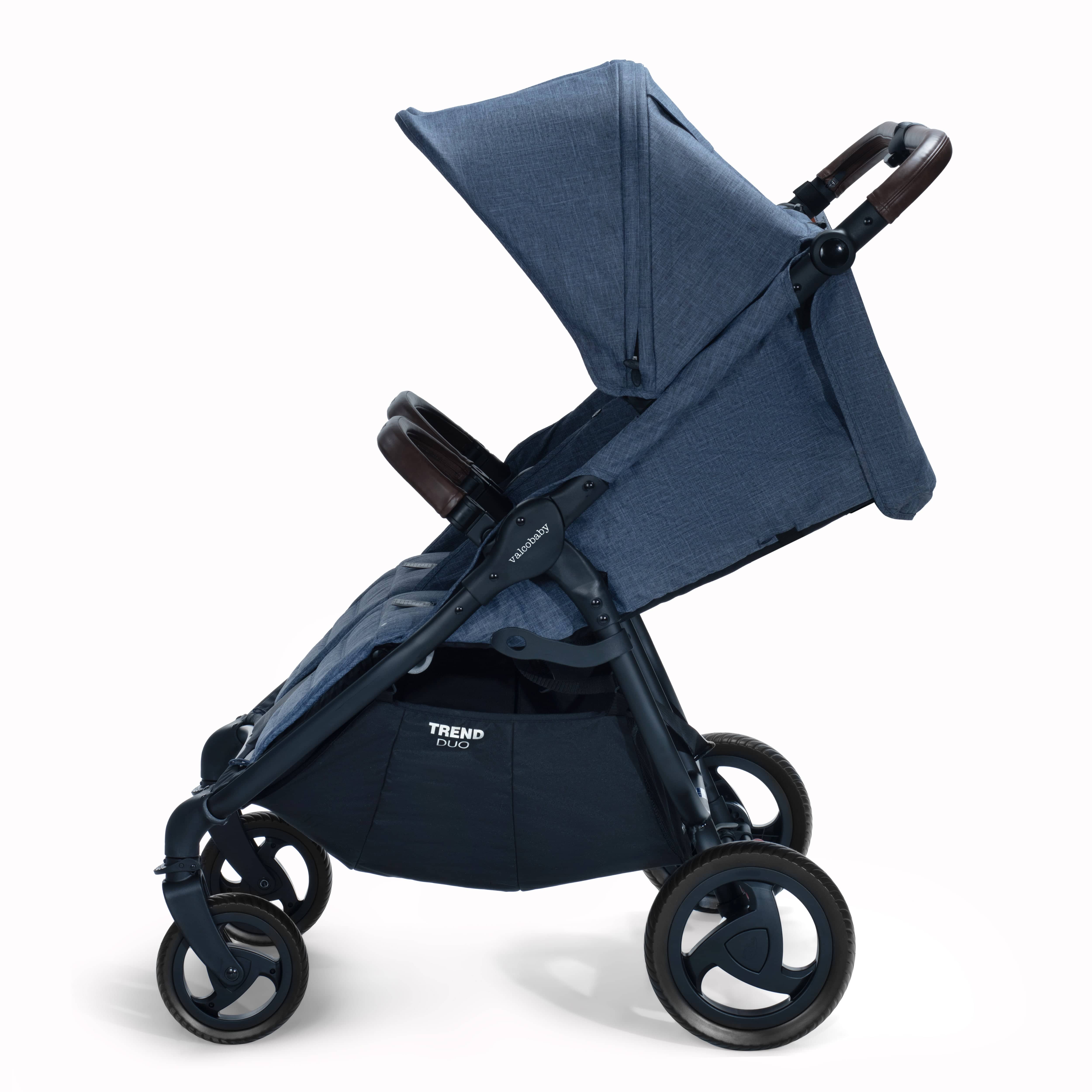 Valco Baby Duo Trend Double Stroller - Lightweight Compact Side by Side Stroller for Twins & Toddlers | Perfect for Shopping, Travel & Outdoor Adventures